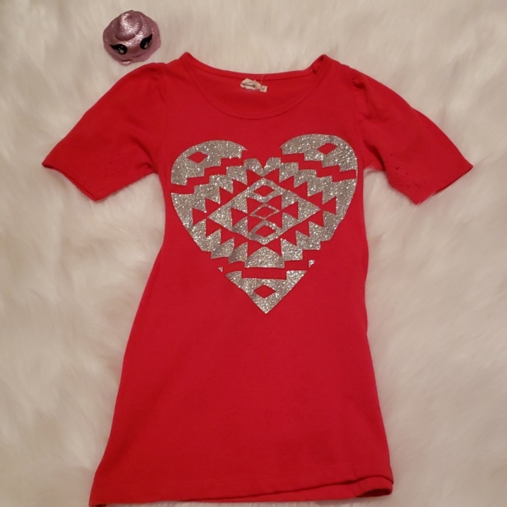 Glitter heart blouse ♡